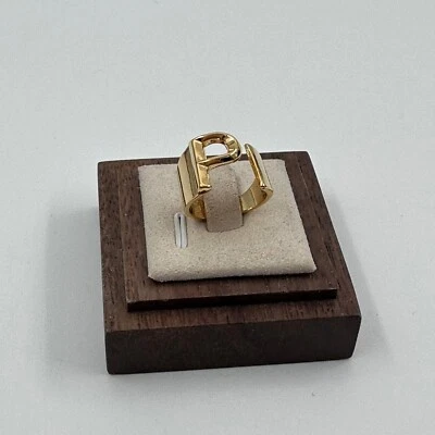 ANILLO JOYERÍA Talla Dorado Amarillo Para Mujer Nuevos Regalos Giratorio JW Hecho a Mano y Raro Foto 1 de 4