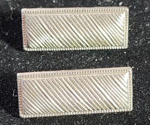 Par de PIN CAPTAIN BAR TONO PLATA SEGUNDA GUERRA MUNDIAL. T8015 - Imagen 1 de 4