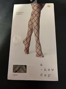 M/L Nude/Black- Fashion Tights/Pantyhose - Picture 1 of 2