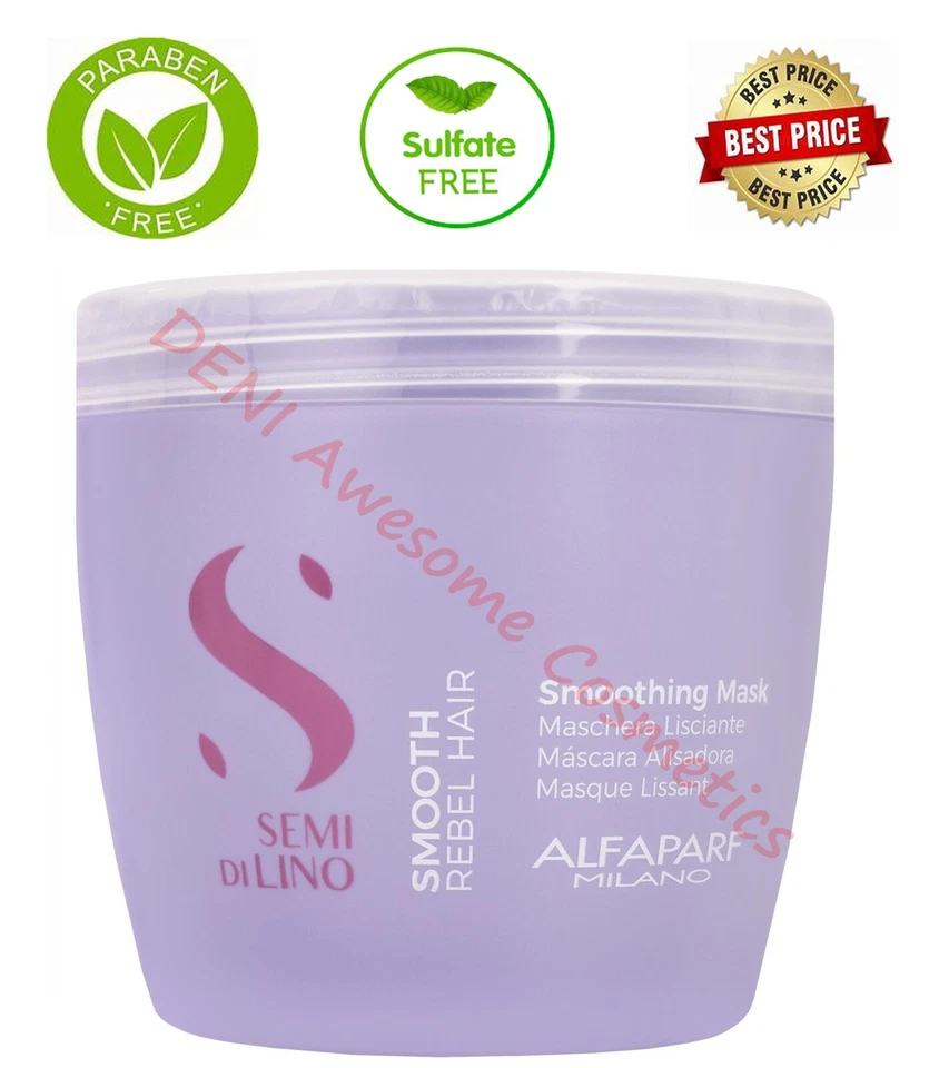 Alfaparf Semi Di Lino Smooth Rebel Hair Smoothing Mask 500ml - Image 1 of 1