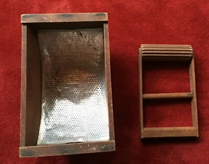 Antique Italian Hand Press, Primitive Wooden Metal Juicer, Rare Handcrafted Find - Picture 1 of 5