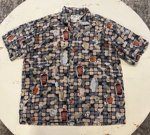 Hawaiihemd XL große Hunde Cocktail Knopfleiste Aloha Spooner Style Tiki Jimmy - Bild 1 von 8