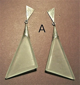 Ohrstecker, 925er Silber mit Glas, verschiedene Designs - Picture 1 of 3