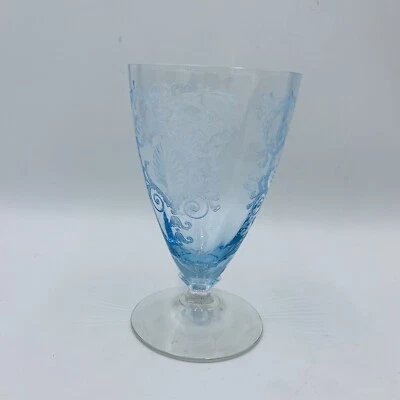 Fostoria Versailles Azure синий кубок для сока 5 унций 4 5/16 дюйма высокий стакан - Изображение 1 из 4