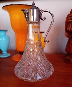 Vintage Silver Plated Glass Ship Wine Decanter with Baccuas 'God Of Wine'  - Picture 1 of 8