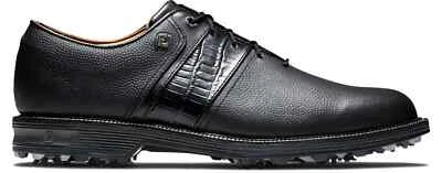 FootJoy Dryjoys Premiere Series Packard Golf Shoes - Black 53924 BLEMS - Image 1 of 4