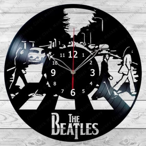 Vinyl Clock The Beatles Vinyl Record Wall Clock Home Decor Handmade 385 - Picture 1 of 12