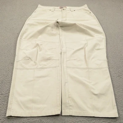 Baggy Jeans Men 38 Y2K Double Knee 10" Leg Opening Skater Grunge Cream VINTAGE - Image 1 of 4