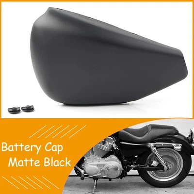 Battery Cover Cap Fit Harley Sportster XL883/1200 Iron Superlow Matte Black Foto 1 de 4