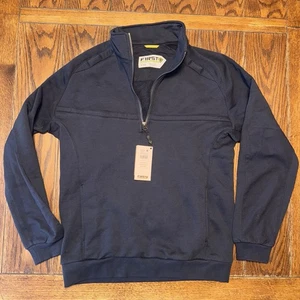 First Tactical  Medium Men’s  Cotton Job 1/4 Zip Shirt 128507 Midnight Navy New - Picture 1 of 12