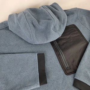 Mountain Hardwear First Tracks XXL Fleece Pullover Hoodie Blau Herren Taschen NEU - Bild 1 von 7