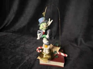 Vintage Disney Store Pinocchio Jiminy Cricket Candlestick Christmas Ornament NIB - Picture 1 of 6