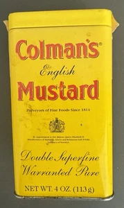 Vintage Sammlerstück Colman's English Mustard 4 Unzen Dose - Bild 1 von 5