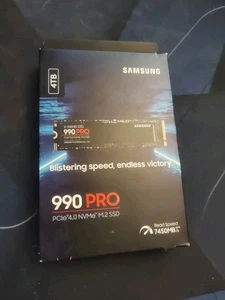 SAMSUNG 990 PRO w/Heatsink SSD 4TB, PCIe Gen4 M.2 2280 Internal Solid State Hard - Afbeelding 1 van 1