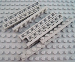 LEGO Lot of 8 Light Gray 1x8 Building Plates - Picture 1 of 1
