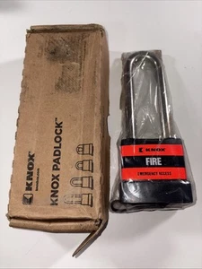 "Candado de alta resistencia Knox Fire Dept acceso de emergencia grillete de 4,25"" - sin llave NUEVO - Imagen 1 de 5