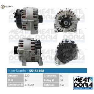 ALTERNATOR 55151168 FOR BMW X5/E70 X6/E71/E72 N57D30C/A M57D30 3.0L 6cyl X5 E70 - Picture 1 of 9