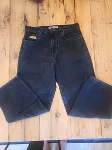 Y2K Vintage Jeans Black Empyre Relax Baggy Fit Size 34x28 - Picture 1 of 5