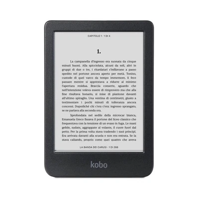 Kobo lettore e-book Clara BW 16 GB Touch screen Nero Wi-Fi - Immagine 1 di 4