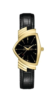 HAMILTON Ventura H24301731 Black Quartz Men's Watch New in Box - image 1 of 3