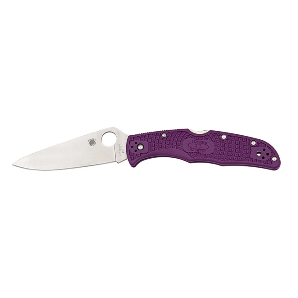 SPYDERCO Endura 4 3.75in Purple Folding Knife (C10FPPR) - Image 1 of 1