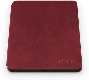 AMAZON Kindle Paperwhite Colorsoft Ruby Leather Cover With Sleep Function - Picture 1 of 6