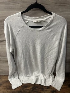 Athleta Pullover Damen Medium Tall grau weich kuschelig Sweatshirt Langarm - Bild 1 von 3