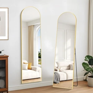 Full length mirror arch standing mirror wall mirror hallway mirror 162x50cm arched - Picture 1 of 16