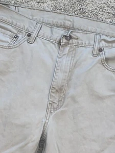 Levis 514 Slim Straight Jean Mens Size 38x28 Beige - Picture 1 of 6