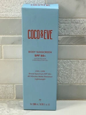 Body Sunscreen Lotion Coco & Eve SPF 50+ 6.76 oz  Exp: 02/2026 - Image 1 of 4