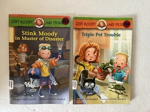 Judy Moody And Friends By Megan McDonald PB 5&6 Stink Moody & Triple Pet Trouble - Picture 1 of 5