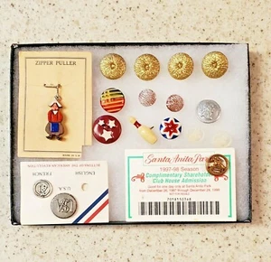 BUTTON LOT -VINTAGE MIXED COLLECTIBLE & RARE SELECTION LOT # 390 - Picture 1 of 2