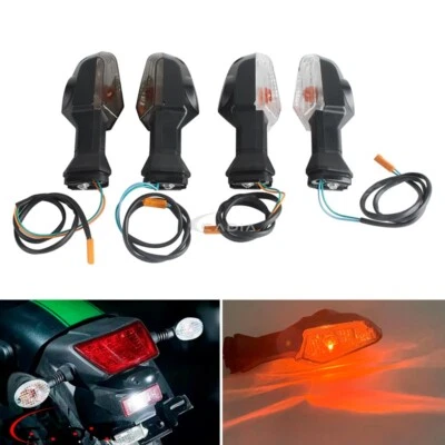Front Rear Turn Signal Indicator For KAWASAKI Nina 300 Ninja 650 ZX-6R ER6N ER6F - Image 1 of 4