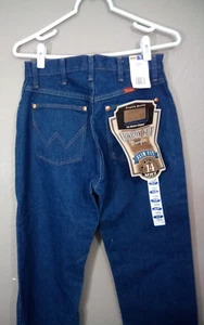 Wrangler Cowboy Cut Slim Fit 7x34 High Rise Blue Jeans Rodeo NOS 14MWZ NWT - Picture 1 of 9