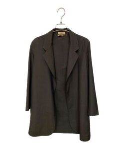 HERMES Women's Archive Margiela Era Buttonless Jacket Tailored Brown France/780
