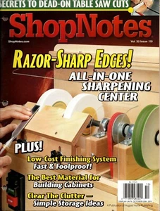 ShopNotes Magazine Issue #119 Razor Sharp Edges All in One Sharpening Center - Picture 1 of 1