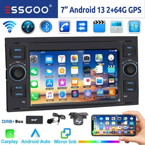 DAB+ 64G Android 14 Autoradio Carplay Für Ford Focus Fiesta Kuga Mondeo Transit - Bild 1 von 15