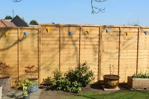Bunting for the garden or indoors in fused glass. Weather proof, hot / cold. MTO - Picture 1 of 30