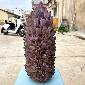 35.89LB New Find purple Phantom Quartz Crystal Cluster Mineral Specimen Healing - Picture 1 of 14