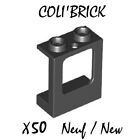 Lego 60032 - 50x Fenêtre / Window 1x2x2 Plane - Noir / Black - NEUF