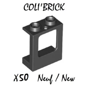 Lego 60032 - 50x Fenster / Window 1x2x2 Plane - Schwarz / Black - NEU - Bild 1 von 1