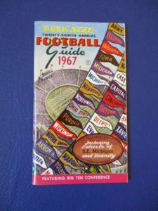 1967 - BIG 10 - Peek Size Football Guide ~ University of Michigan & Vicinity - Bild 1 von 3