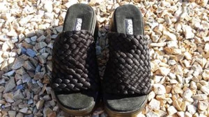 NEW_TRIBAL ETHNIC_STYLE_AZTEK_ PATTERN_WOMENS SANDALS_GREAT QUALITY! Sz 7W - Picture 1 of 1