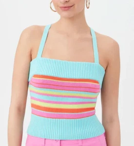 NWT- Trina Turk 'Marina' Sleeveless Cotton Sweater Tank Top, Multi - XSmall - Picture 1 of 3