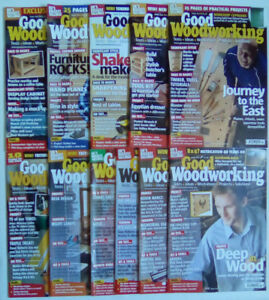 Good Woodworking Magazine SELECT FROM Issues 206 - 216  Contents pages Shown