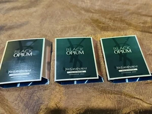 3X Yves Saint Laurent “Black Opium” Eau De Parfum Spray Samples - 1.2ml Each - Picture 1 of 2