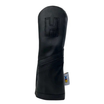 Sunfish leather hybrid golf headcover - Black on Black Murdered Out H !