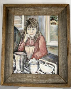 Contemporary Original Acrylic Painting, Slice of Life Scene By Artist, SBJ, - Bild 1 von 11