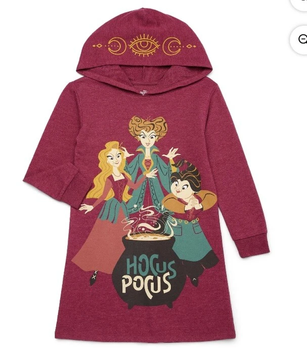 Disney Hocus Pocus Cosplay Hoodie Dress Girls XS 4-5 with Tags Rhododendron