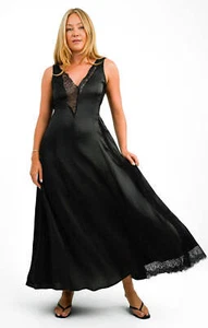 Topshop Womens Black Satin Midi Lace Dress V-Neck Tie Waist RRP £70 - Picture 1 of 28
